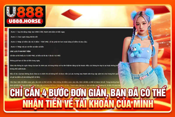 Chỉ cần 4 bước đơn giản, bạn đã có thể nhận tiền về tài khoản của mình