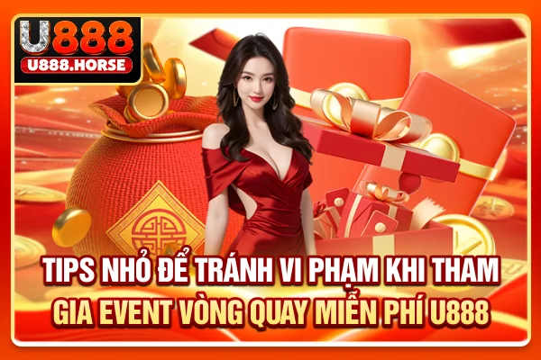 Tips nhỏ để tránh vi phạm khi tham gia event vòng quay miễn phí U888